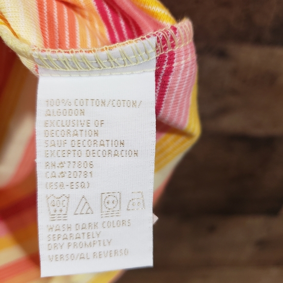 Tommy Hilfiger striped knit short sleeve crewneck shirt woman's size small - Picture 5 of 7